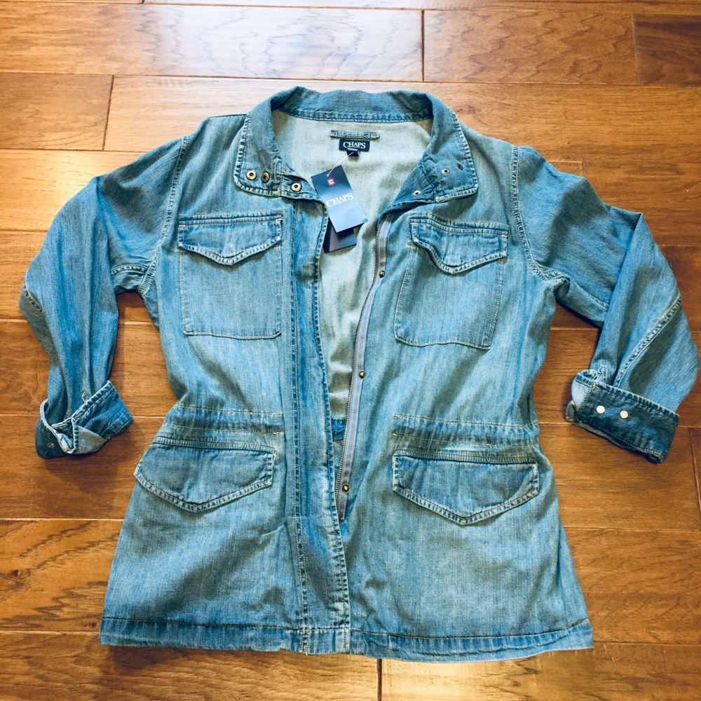 NEW Chaps Denim jacket 🤩 Lg